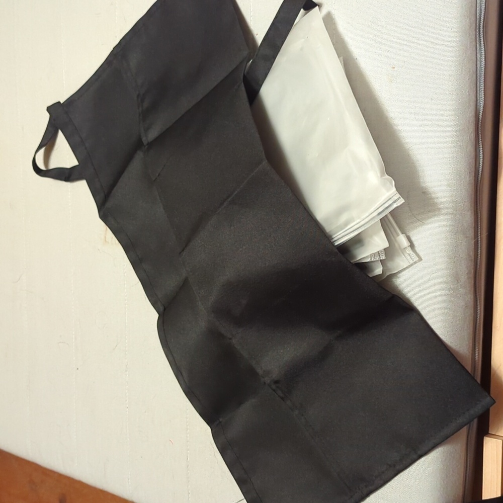 NWT/NIP: (std sz) 🌟🍽️🖤unbranded restaurant quality waist-tie apron🖤🍽️🌟